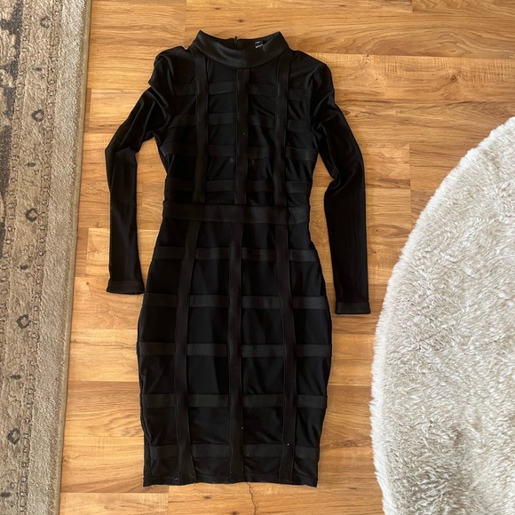 Windsor Dresses & Skirts - Black Mesh Windsor Midi Dress